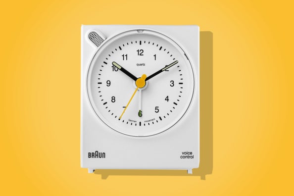 Braun Classic Analog Quartz Alarm Clock.
